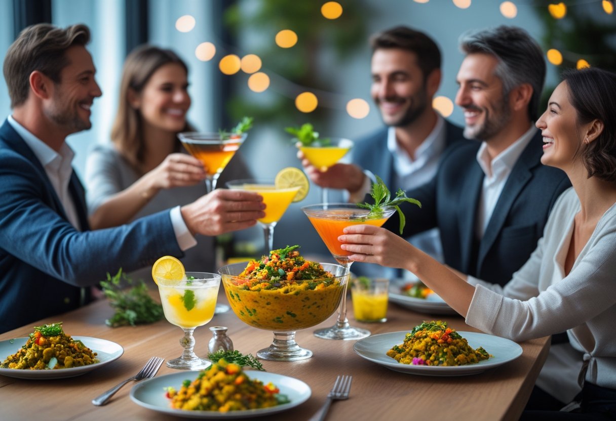 Sådan kombinerer du drinks og karrysalat til den perfekte festoplevelse